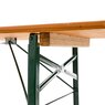 The stacking strips of the classic beer garden table set protect the set during stacking, transportation and disassembly.